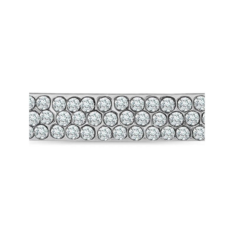Elegant Adjustable Slider Bracelet with Sparkling Stone Accents